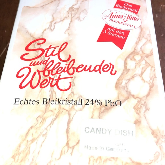 NIB PERFECT CONDITION ANNA HUTTE CANDY DISH - Picture 2 of 11